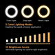 Trípode Telescópica de Anillo de luz LED + Soporte para Celular