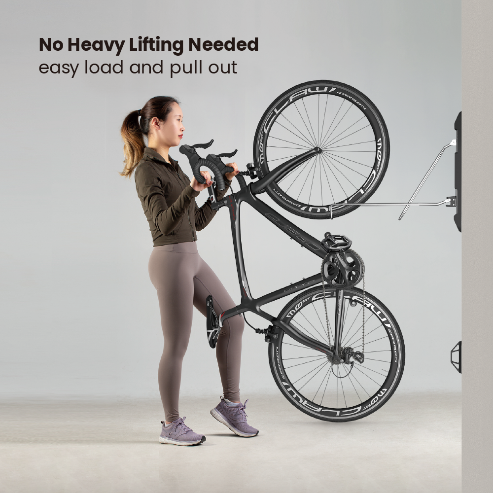 Rack Giratorio Para Bicicleta - No requiere cargar la bicicleta