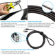 Cable de Seguridad para Celular / Tablet / Incluye Placa adhesiva y Llave codificada