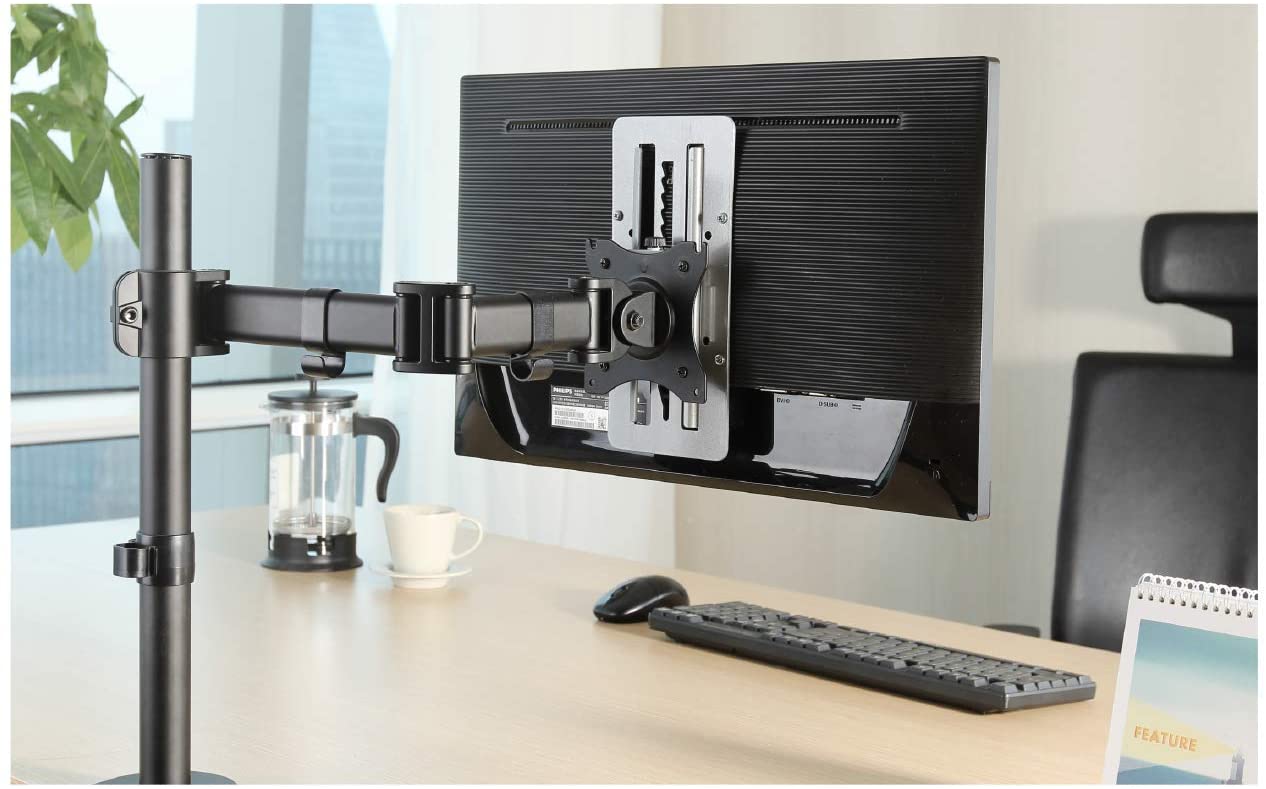 Adaptador VESA para  Nivelar o Alinear dos monitores de diferente marca y modelo / Altura regulable 15cm