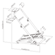 Soporte plegable para Volante de Carreras con Palanca de Cambios
