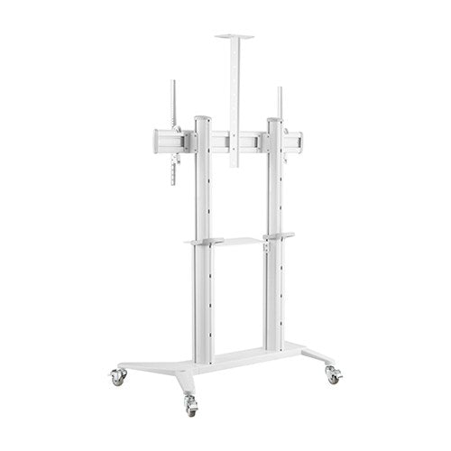 Pedestal Elegante Aluminio Blanco para TV  70 a 120 Pulg - Vesa Max 1000 x 600mm
