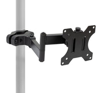 Brazo articulado Universal para Monitor 17 a 32 Pulg con Abrazadera para Montaje en Poste / Tubo Tubular Diámetro 2.8~6 cm
