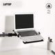 Brazo articulado con bandeja Laptop 15.6 pulg / Montaje en Poste / Tubo con Diámetro 3.5 cm