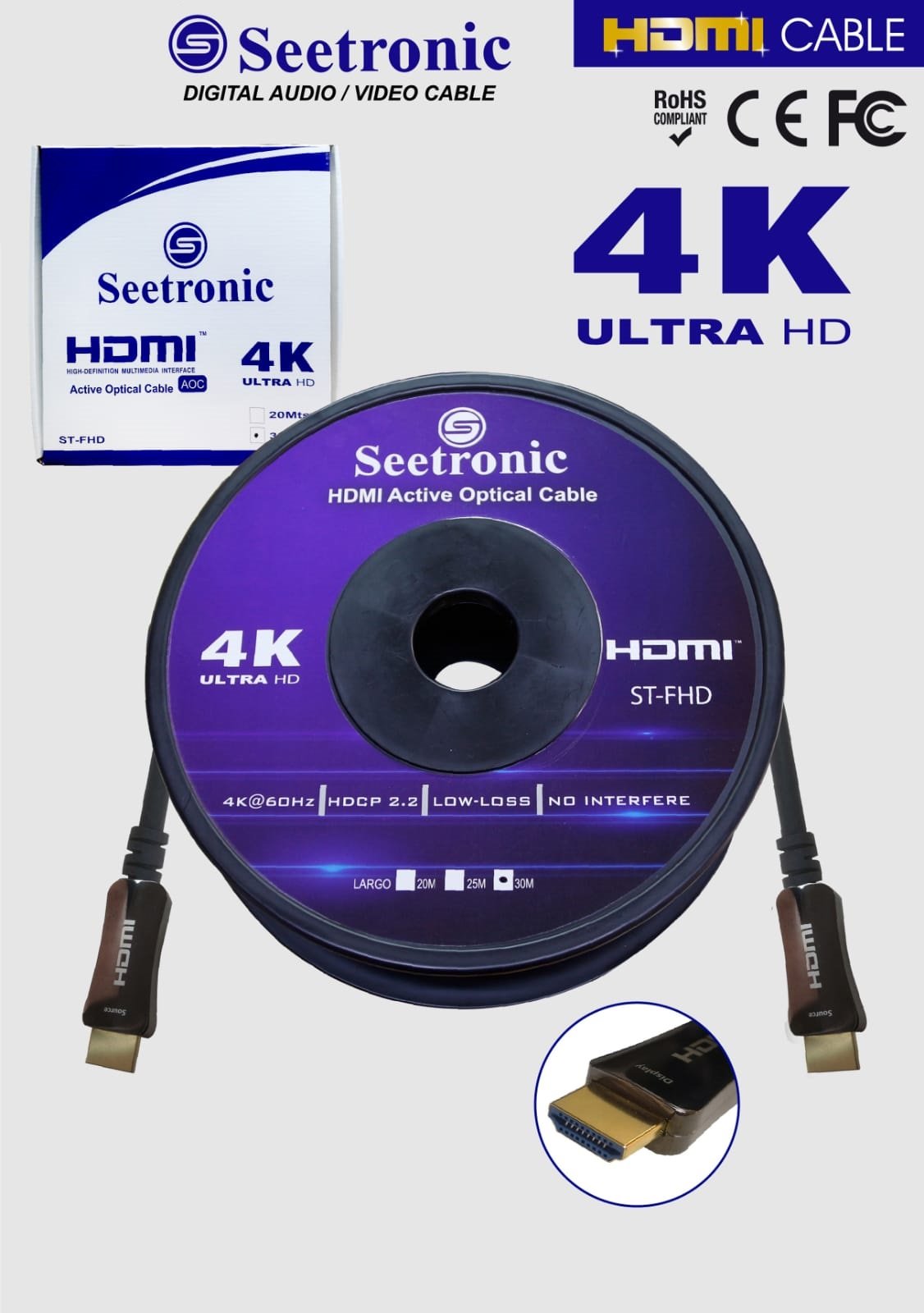 Cable HDMI 4K v2.0 2160P UHD