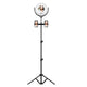 Trípode Telescópica de Anillo de luz LED + Soporte para Celular