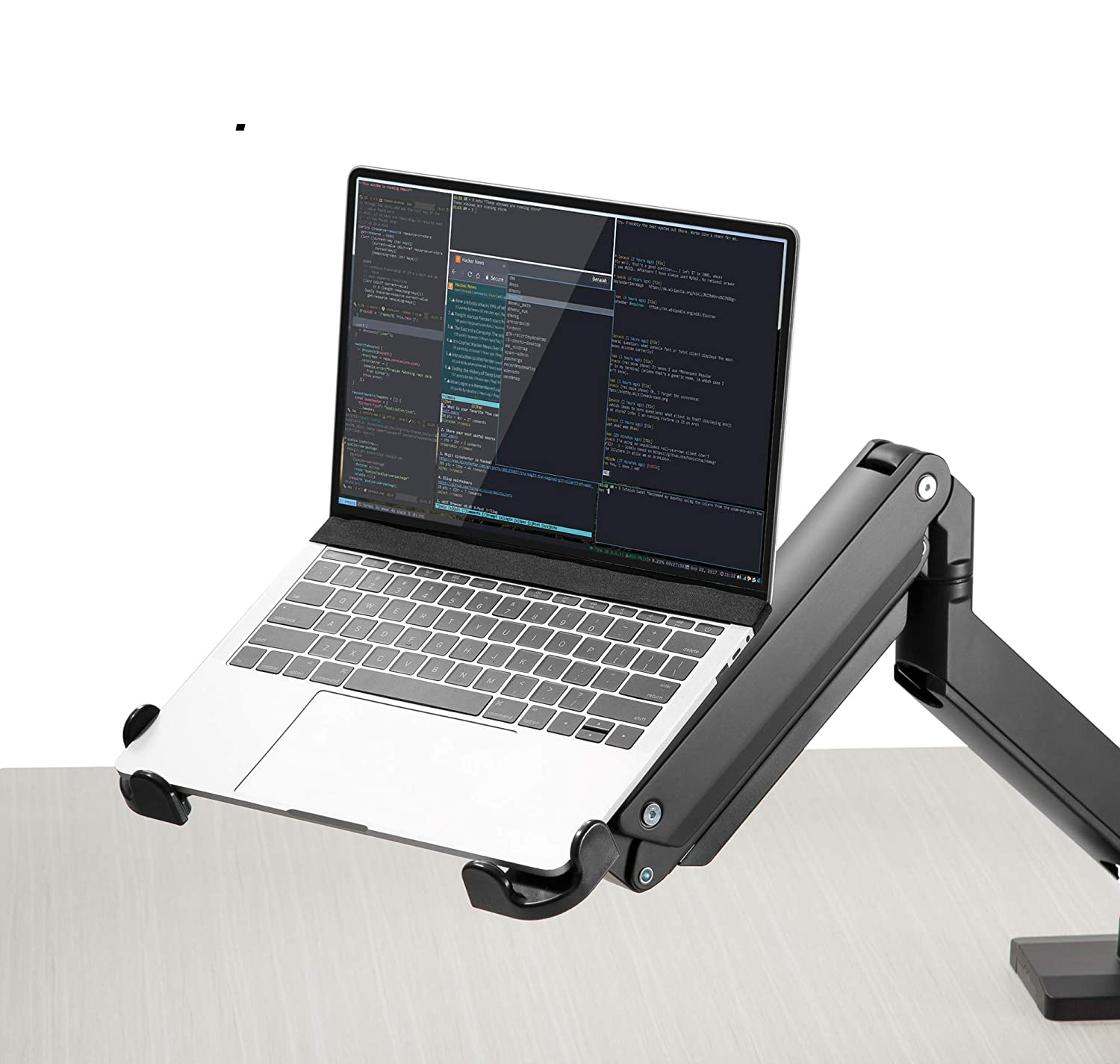 Rack Soporte de Escritorio para Laptop hasta 11 a 15.6 Pulg / Gas Spring Hidraulico