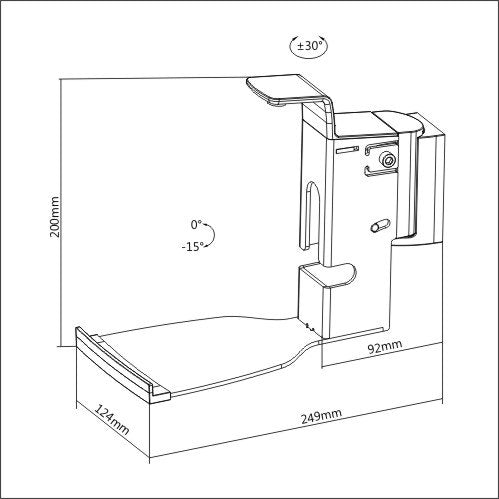 Soporte de Pared para  Parlante Altavoz SONOS PLAY 5 GEN. 2