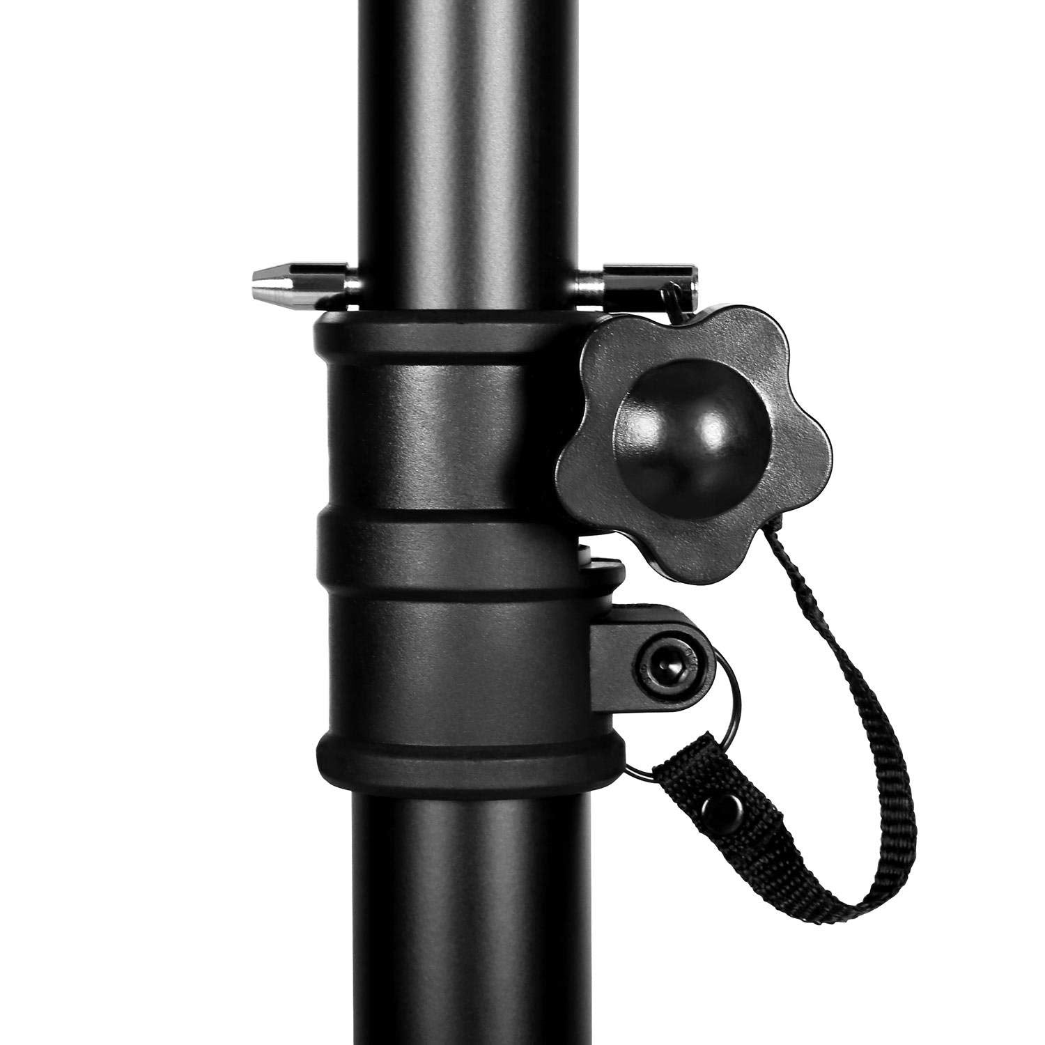 Trípode Pedestal para Parlante Caja Acustica Activa/  Carga 60 Kg / Altura Max 183cm / Metal + Plástico (Unión)