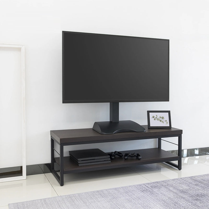  Soporte de pared con soporte giratorio para TV, soporte  universal para TV de piso con soporte para televisores de 32 a 65 pulgadas,  soporte de TV de gestión de cables ajustable