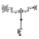 Rack Soporte Doble Brazo de Escritorio para 2 monitores 17 a 32 Pulg
