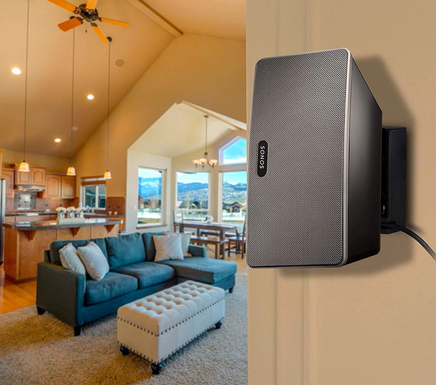 Rack Soporte de Pared para Parlante Altavoz SONOS PLAY 3