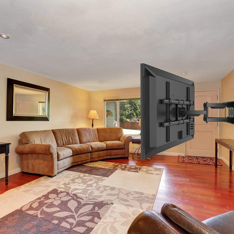  Soporte de pared para TV de movimiento completo para la mayoría  de televisores de 40 a 75 pulgadas, soporte de TV con brazos articulados  giratorios dobles, extensión de rotación de inclinación