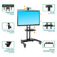 Pedestal con Ruedas para TV 32 a 70 Pulg / VESA Max 600x400mm / Carga 45.5 kg