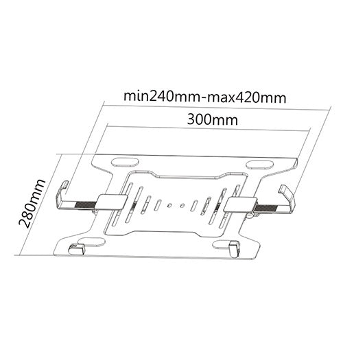 Bandeja De Adaptación Vesa Universal para Laptop Holder