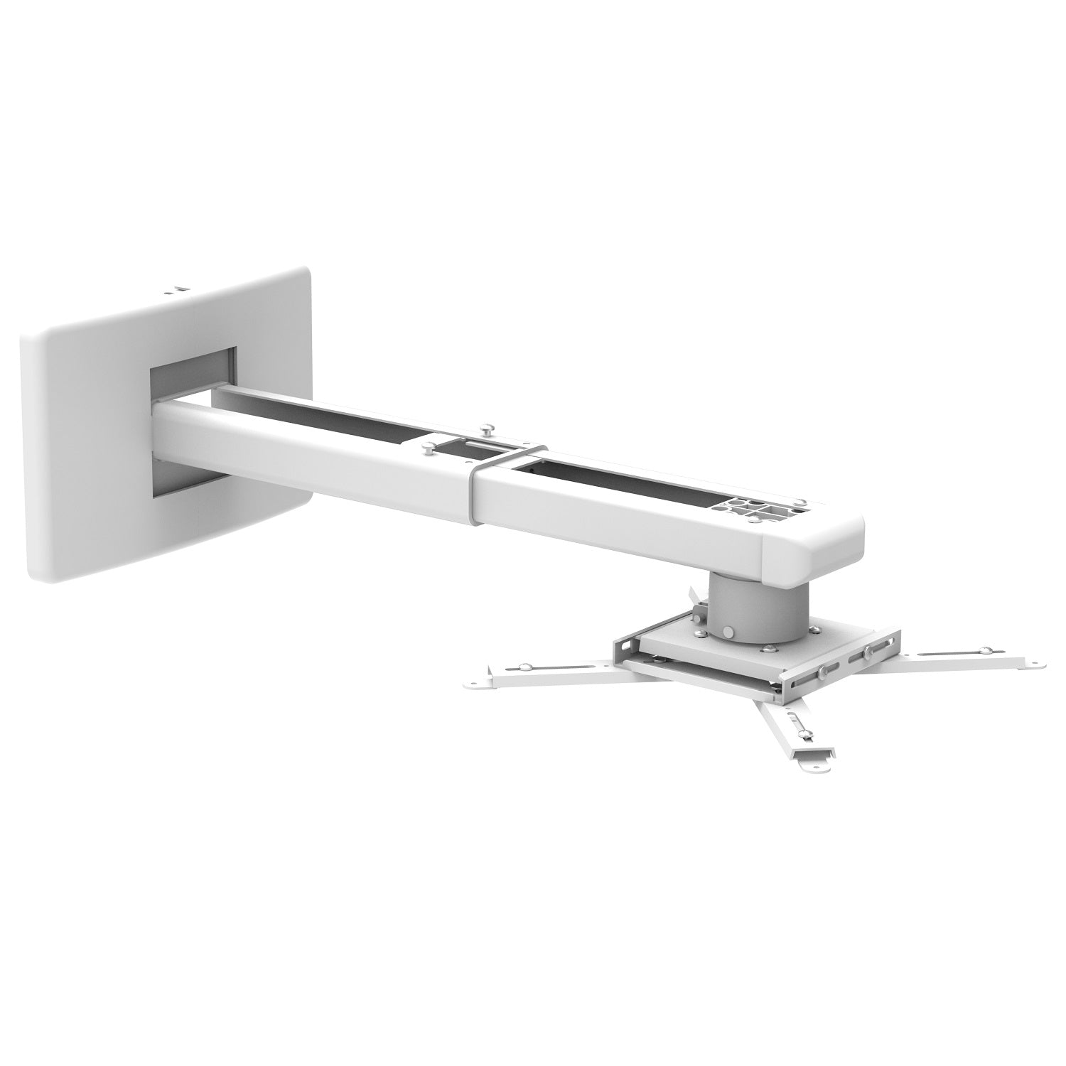 Rack Soporte para Proyector Tiro Corto para Pared / Brazos telescópicos ajustables 36 a 63cm