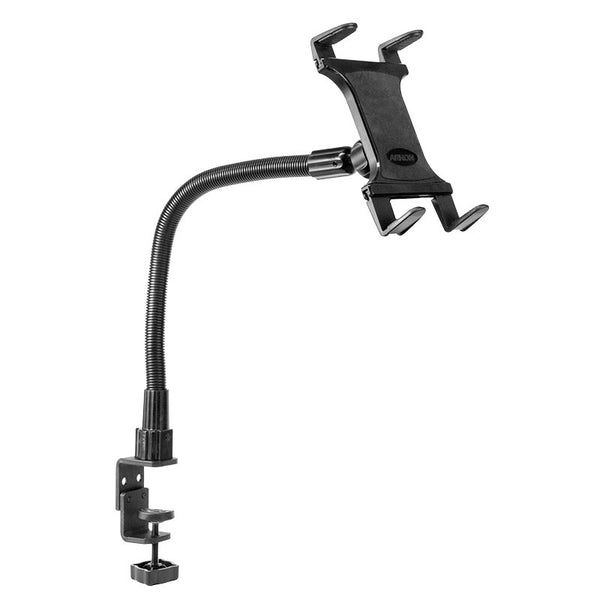 Soporte de escritorio o mesa con cuello Flexible 64 cm para tablet 7 a 18.4 Pulg / Abrazadera tipo Prensa