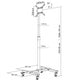 Parante Pedestal para Pantallas 13 a 42 pulg / Vesa Max 200x200mm / Inclinación hacia arriba 30°