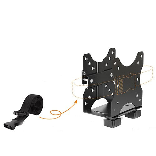 Soporte Universal para Mini PC/ CPU - Fijación Debajo de Escritorio, Poste Tubular y Rack