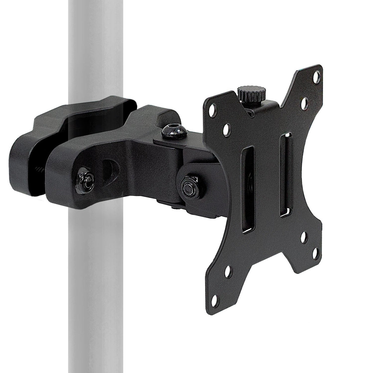 Soporte con Abrazadera para Monitor 17 a 32 Pulg Montaje en Poste, Tubo Tubular