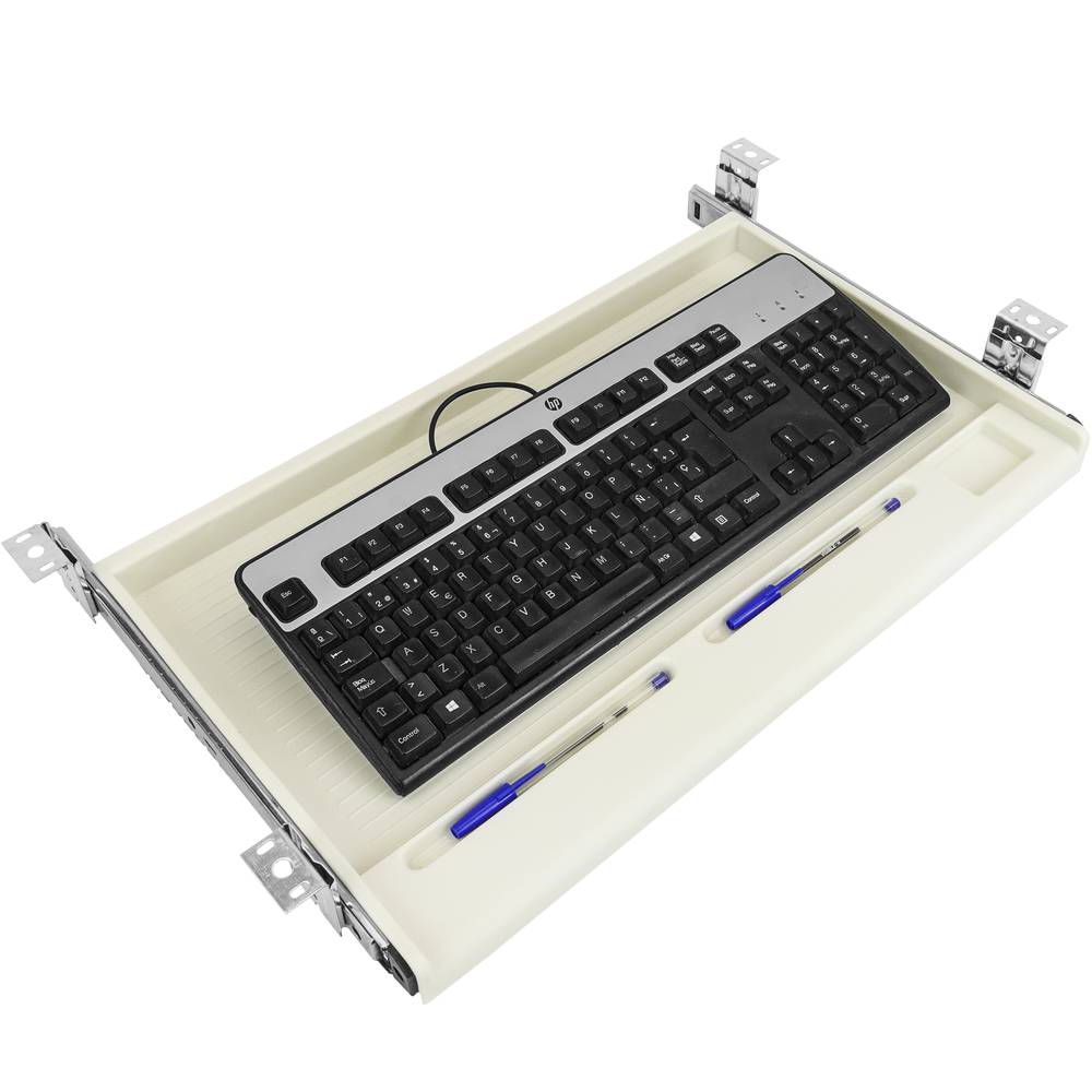 Bandeja deslizante para teclado debajo de escritorio