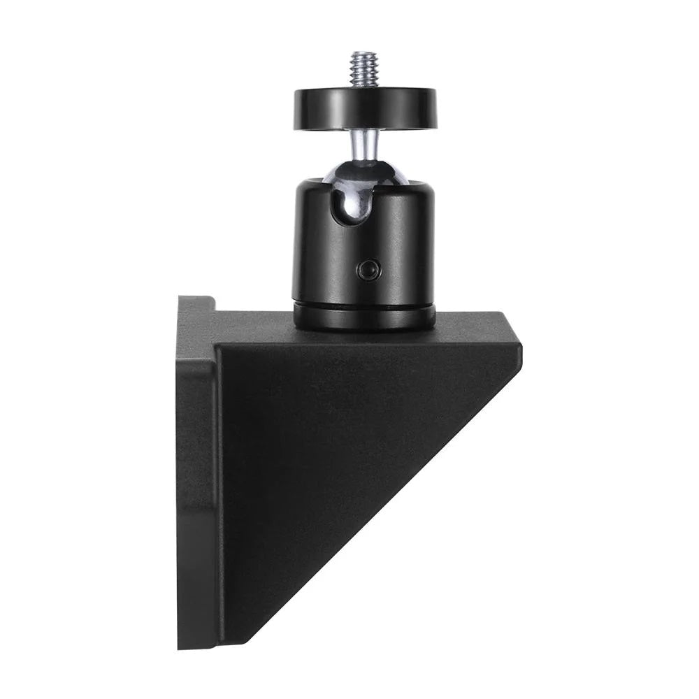 Soporte con Rosca 3/8 y 5/8 para Cámara web , Micrófono, Cámara Profesional, Aro de Luz - Fijación en Pared o Rack Vesa con brazo