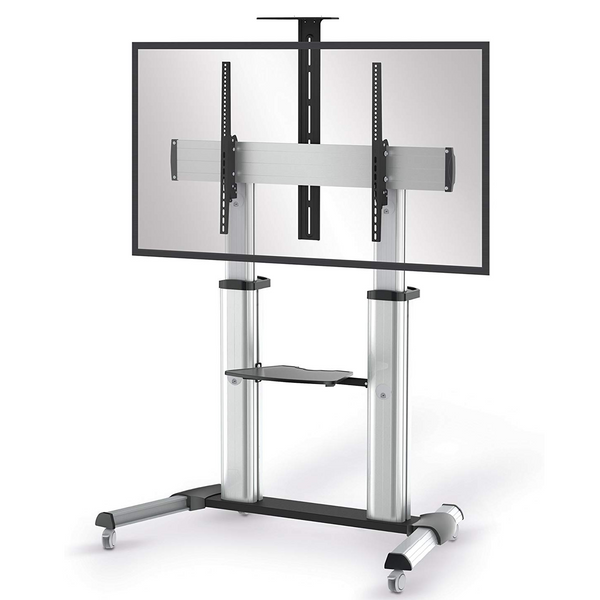 Pedestal con Ruedas para TV 60 a 100 Pulg / VESA Max 1000x600mm / Carga 100 kg