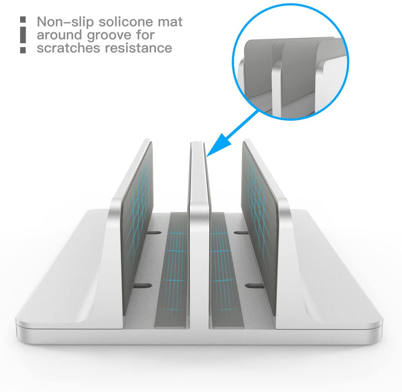 Soporte Vertical para ordenador portátil, soporte ajustable para