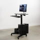 Estación Mesa De Trabajo Móvil para Monitor, Teclado, Impresora y CPU / Altura regulable