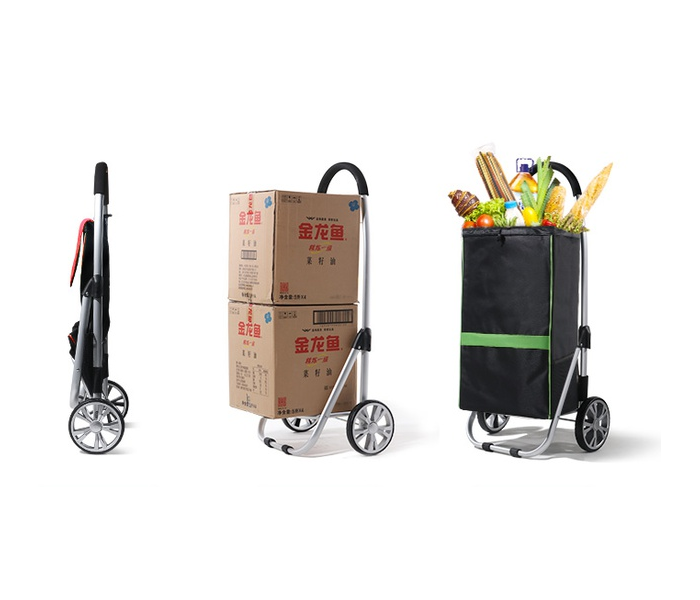 Coche de Mercado Plegable con Bolsa - Carga 35kg - Aluminio