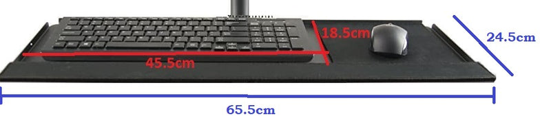 Soporte de Pared para Teclado con reposa muñeca y mouse pad