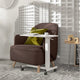 Mesa Auxiliar con Ruedas / Escritorio movil para Laptop / Altura Pata 103mm / Tablero Melamina 71 x 40cm / Altura regulable 71 a 106cm / Uso en Cama , Sofa u Hospital