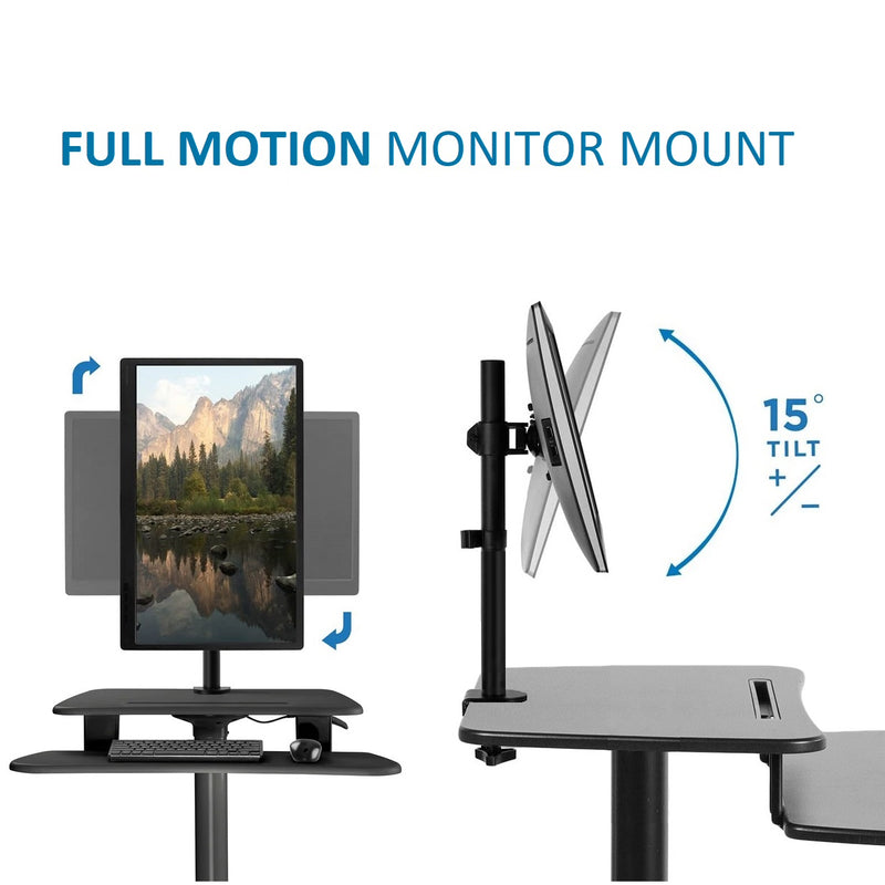 Estación Mesa De Trabajo con Rack para Monitor, Teclado, Impresora y CPU