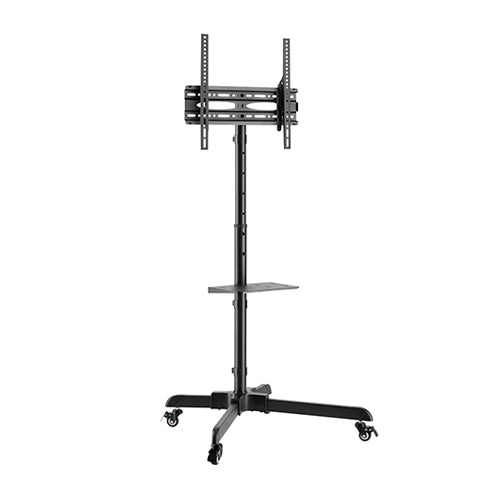 Pedestal con Rueda y Rack para TV 32 a 55 Pulg / VESA Max 400x400mm / Carga 35 kg