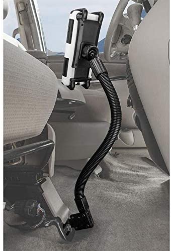 Soporte con brazo Flexible 55 cm para Tablet 7 a 18.4 Pulg / Fijación en asiento del auto y camiones