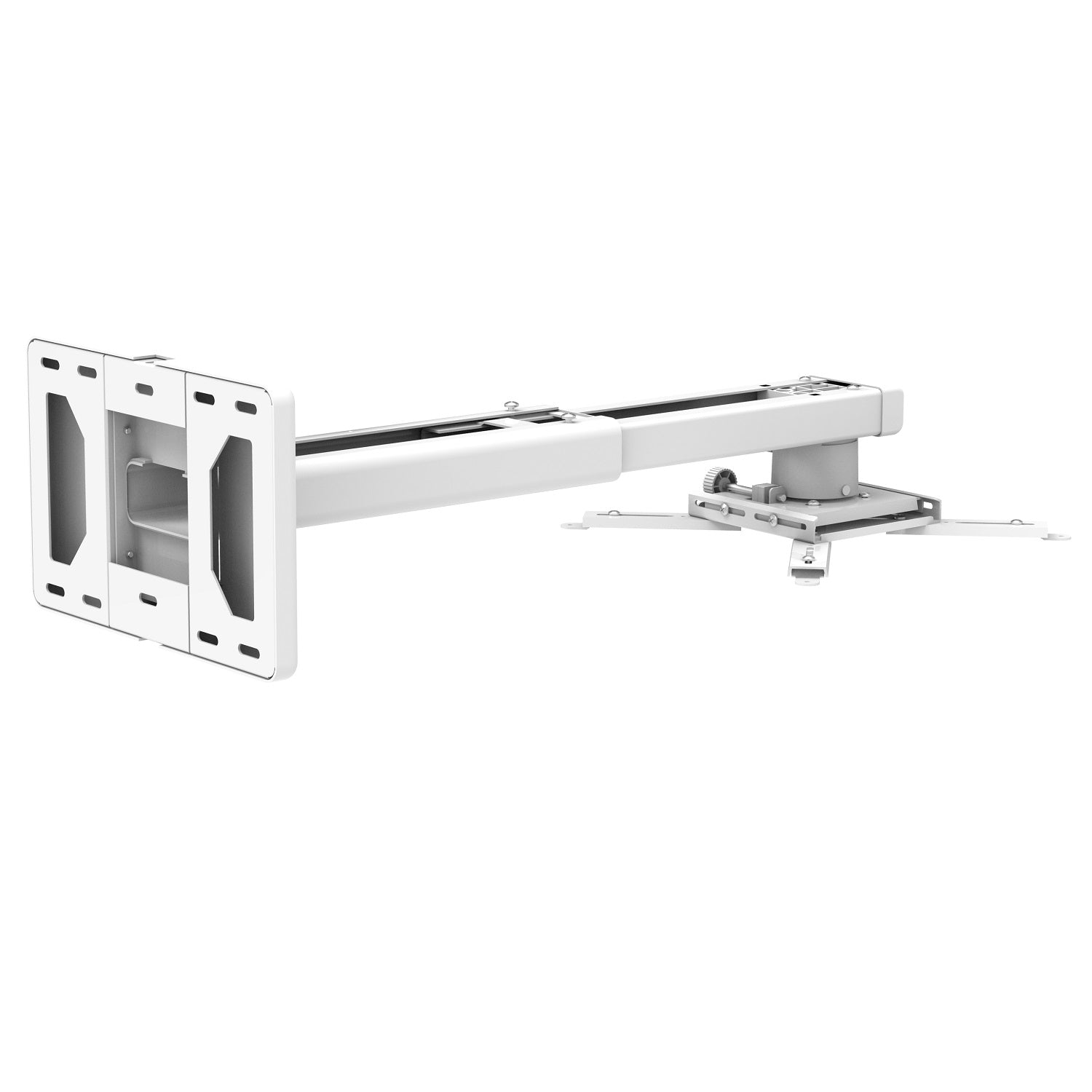 Rack Soporte para Proyector Tiro Corto para Pared / Brazos telescópicos ajustables 47 a 74cm