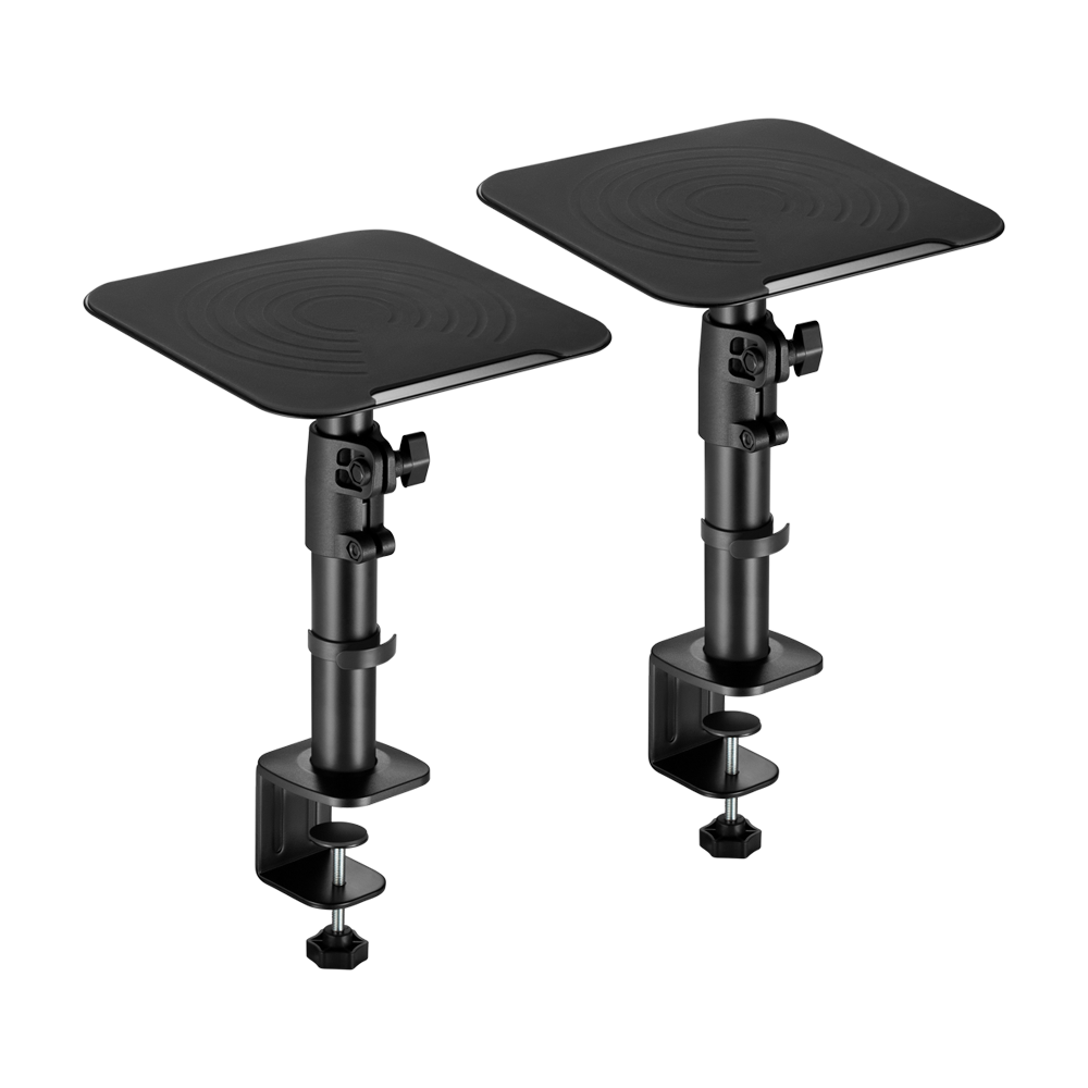 Soporte con Prensa para Parlante de Escritorio - Altura Regulable 26~40 cm (PAR)