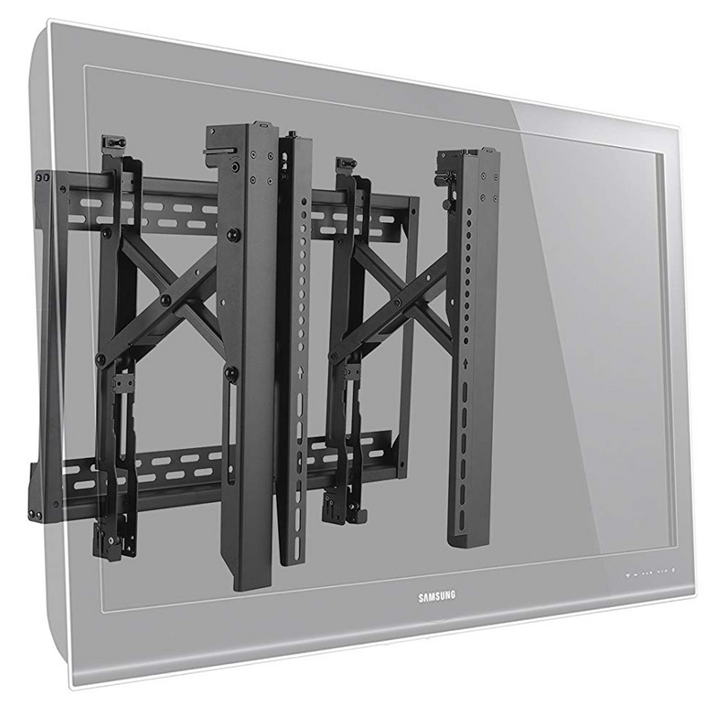 Soporte Videowall con sistema Push para TV Monitor 45 a 70 Pulg / Vesa Max 600x400mm  / Visualización horizontal