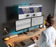 Rack Soporte Triple de Escritorio Para 3 Monitores de 13 A 32 Pulgadas