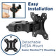 Soporte con Abrazadera para Monitor 17 a 32 Pulg Montaje en Poste, Tubo Tubular