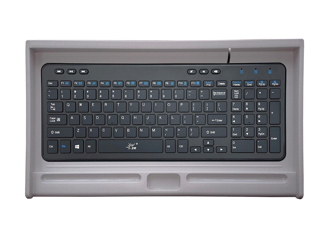 Bandeja deslizante para teclado debajo de escritorio