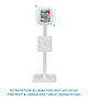 Pedestal Antirrobo para Tablet iPad 9.7 a 11 Pulg